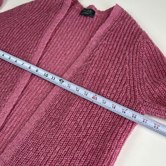 WYSE London Open Front Cardigan Small Pink mohair wool Metallic Cottagecore - Picture 7 of 11